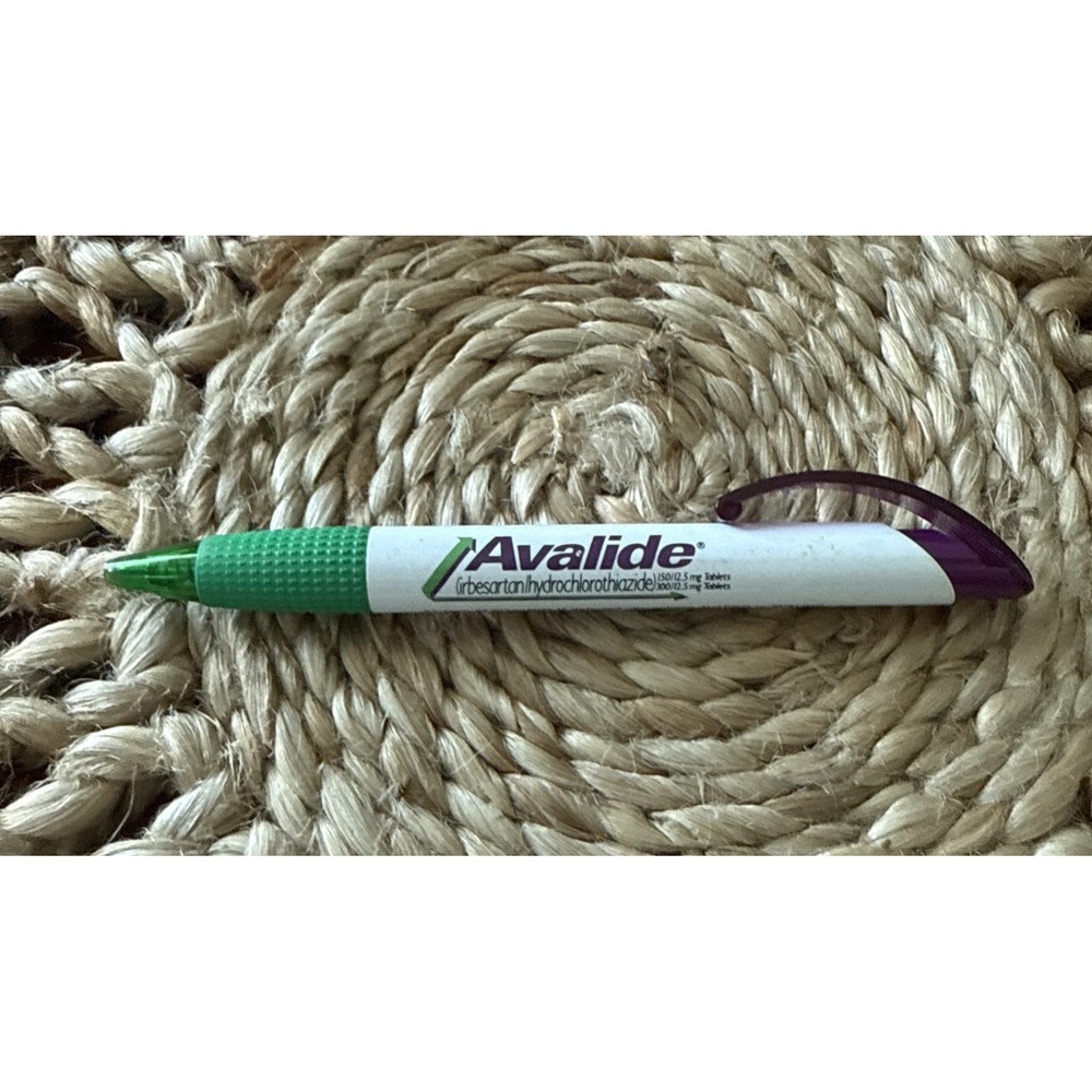 Avapro irbesartan Drug Rep Pharma Advertising Promotional Comfort Hold Black Ink